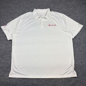Nike Buccaneers NFL Dri-Fit Polo‎ Shirt Men's XXL White Golf Athletic On Field